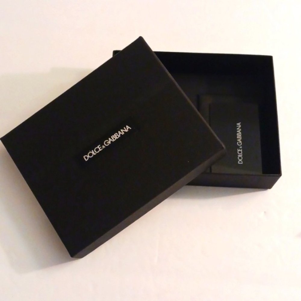 Dolce & Gabbana Empty Box Black for small wallet 6" x 5" x 1.5"